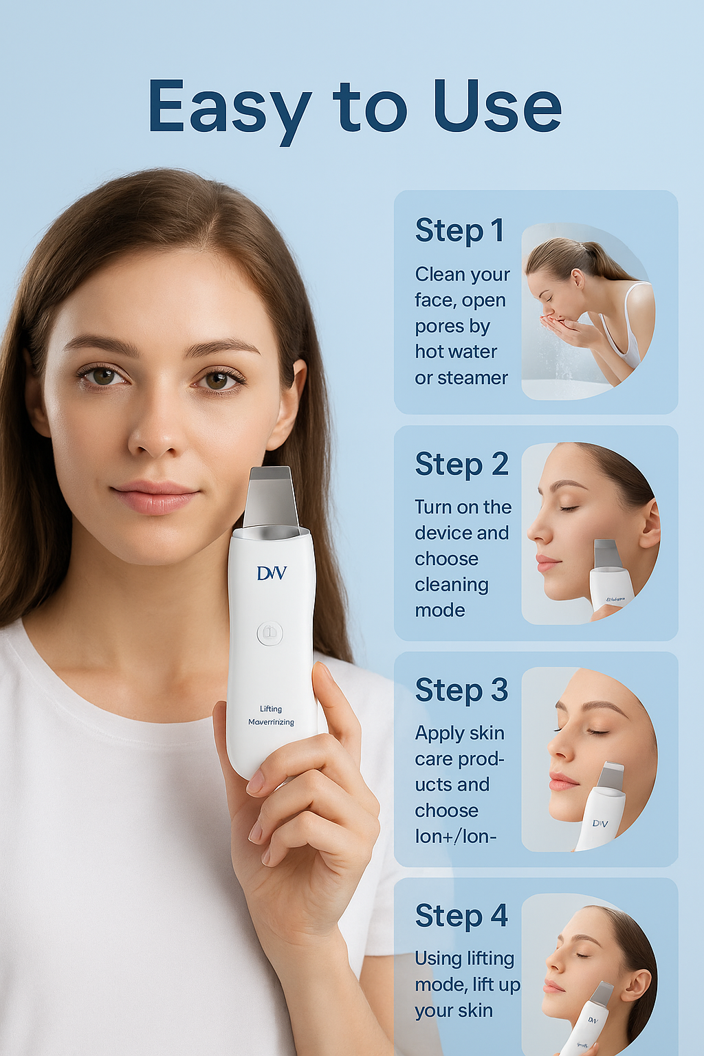 Multifunctional spatula for facial skin care