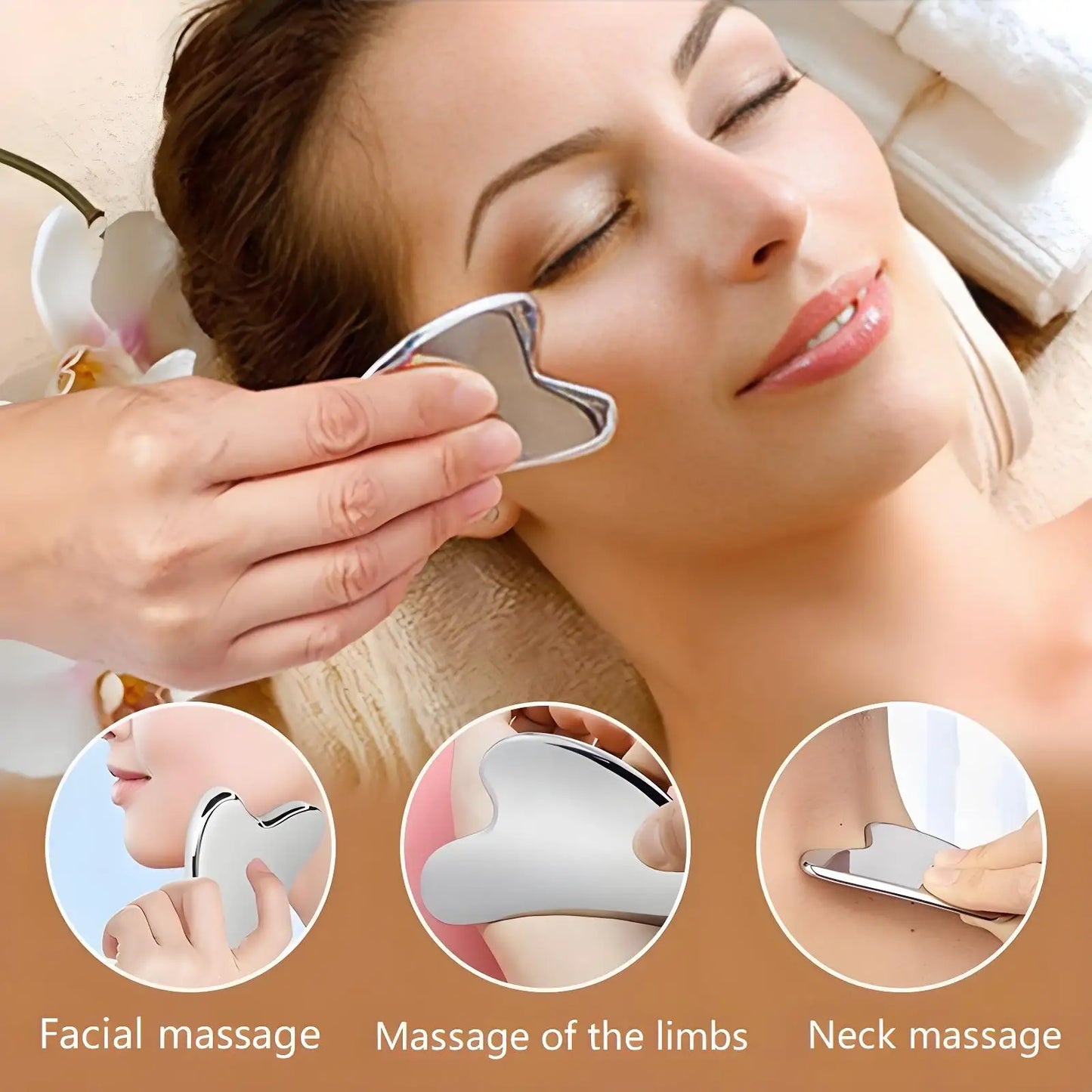 Gua Sha Visage Gousha Stone for The Face Massager